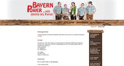 Desktop Screenshot of bayernpower-band.de