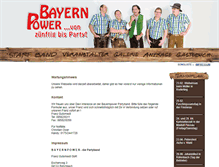 Tablet Screenshot of bayernpower-band.de